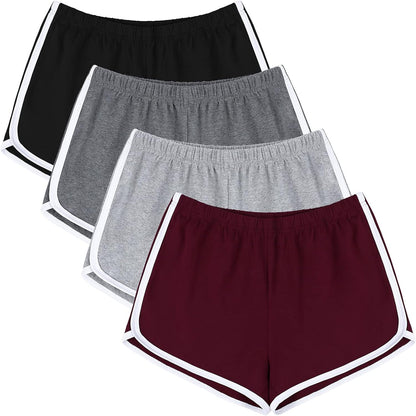 4-pack of  Cotton Yoga Shorts 